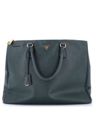 XL Double Zip Lux Tote Saffiano Leather