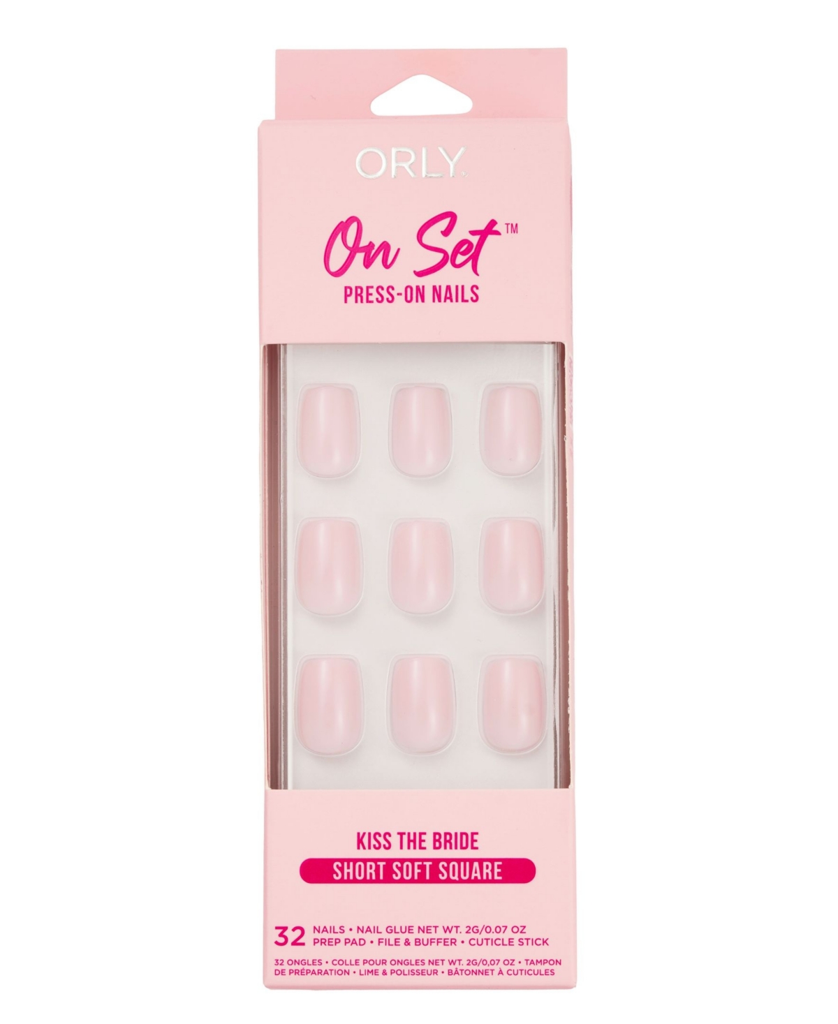 Orly Kiss The Bride "On Set" Press-Ons Nails