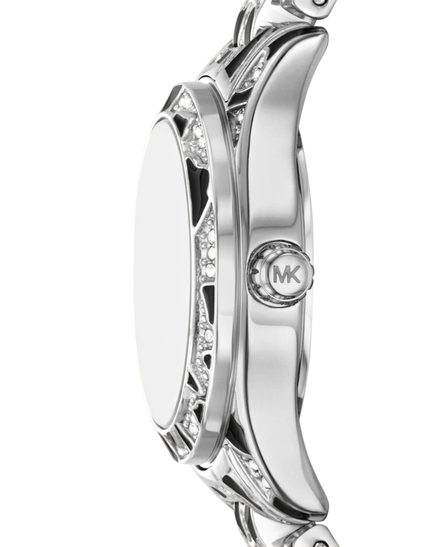 MICHAEL Women's Lexington Three-Hand Animal Print Stainless Steel Watch 26mm