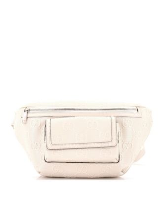 Front Pocket Belt Bag GG Embossed Perforated Leather