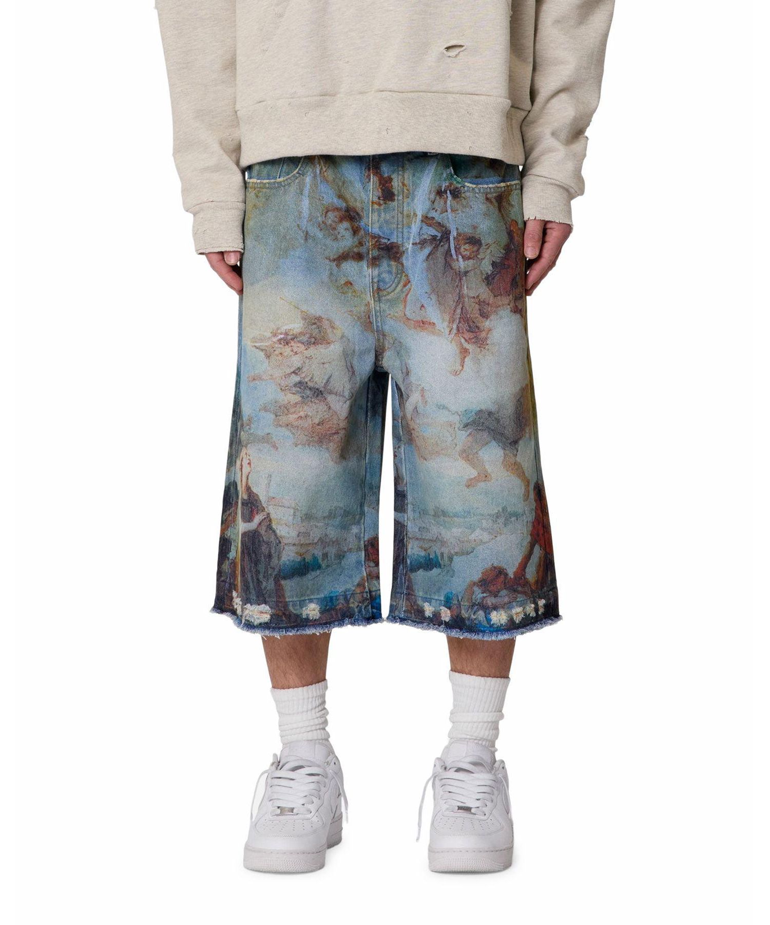 Men's Ultra Baggy Angel Denim Shorts