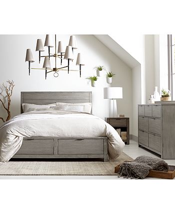 Furniture - Tribeca Grey Landscape Mirror, Only at Macy's