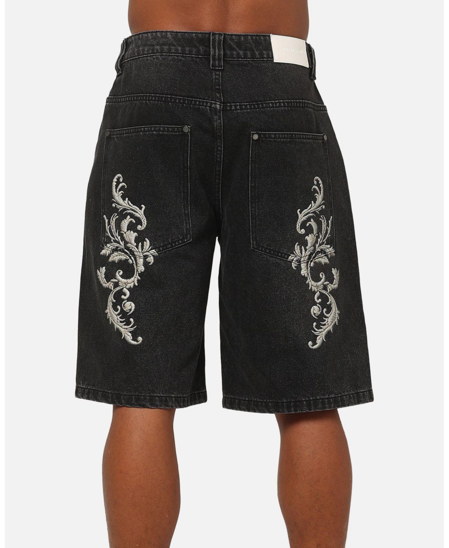 Мужские шорты SAINT MORTA Amplus Baroque Jorts, цвет: Чёрный — фото 7