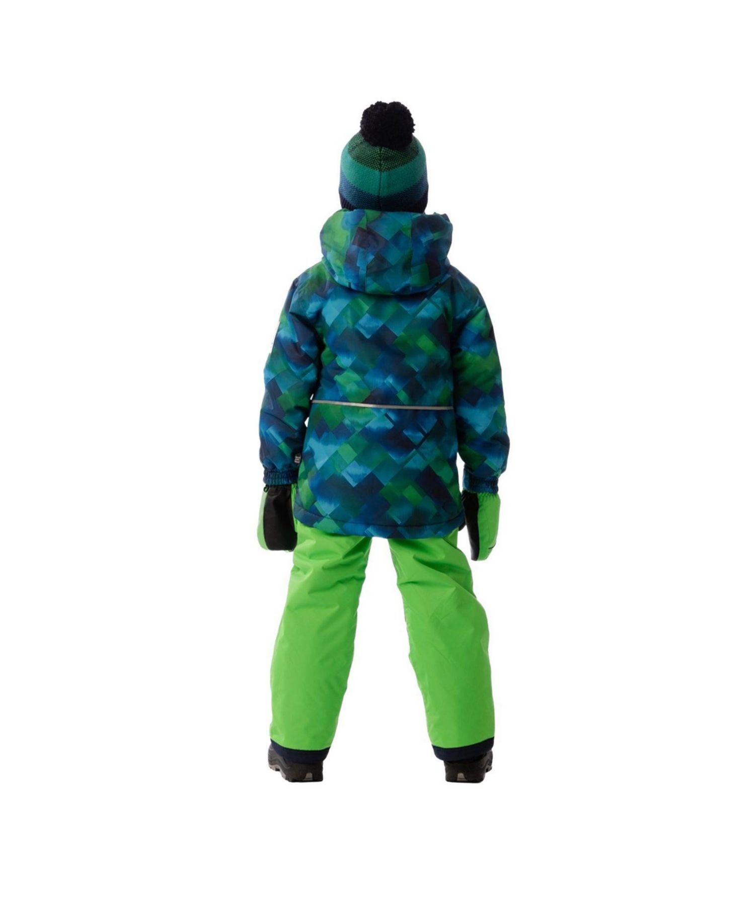Little Boys Boy(6-14) Light Weight Two Piece Chill Snowsuit Checkered Print