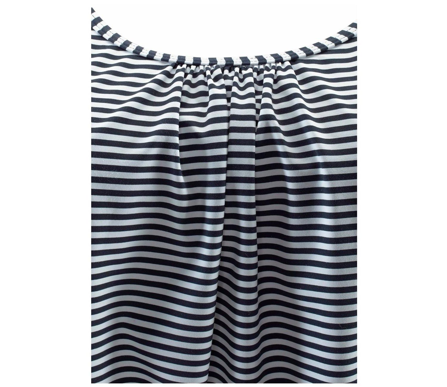 Women's Striped Loose Everyday Comfort Tankini Top
