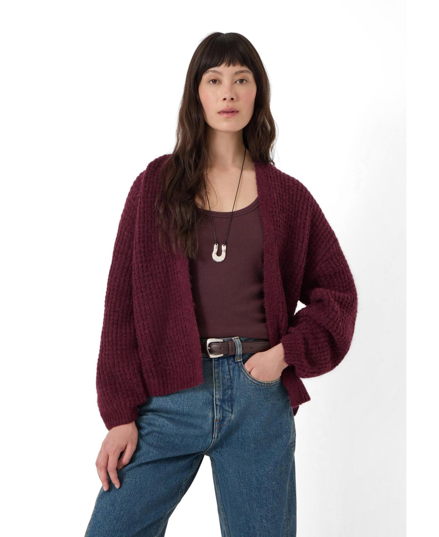 Women's Flossie Waffle Stitch Cardigan