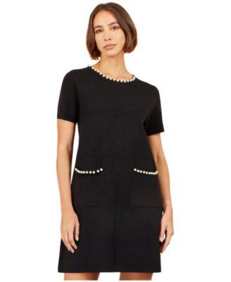 Women's Embellished Knit Short-Sleeve Dress