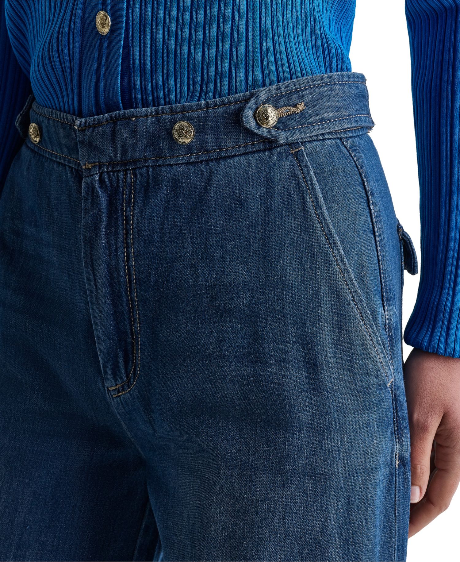 Women's Ultra High-Rise Wide-Leg Loose-Fit Jeans, 32" Inseam