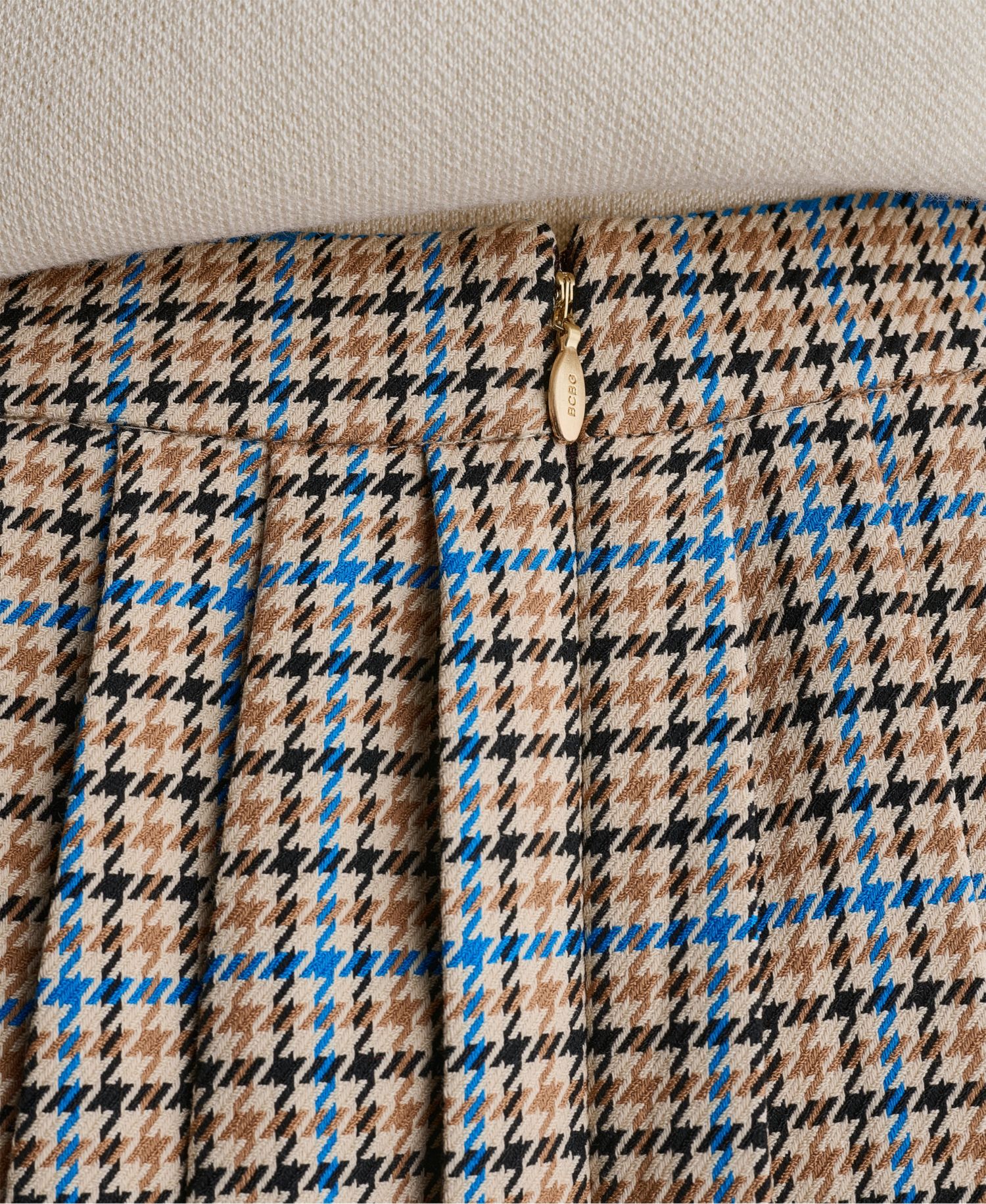 Women's Plaid Pleated A-Line Mini Skirt