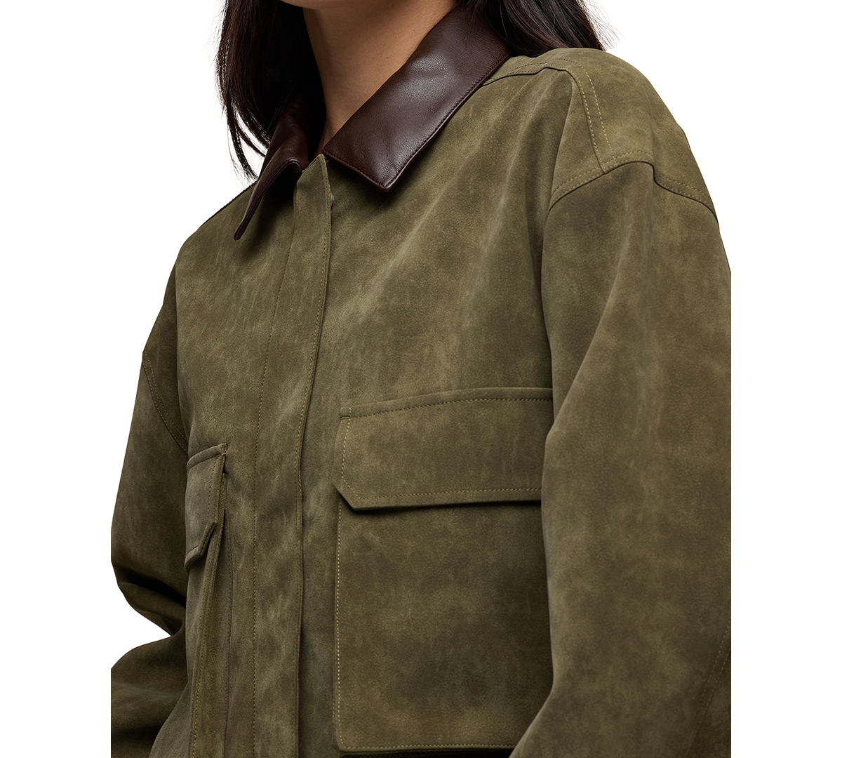 Hudson Jeans Women's Faux Suede Chore Jacket