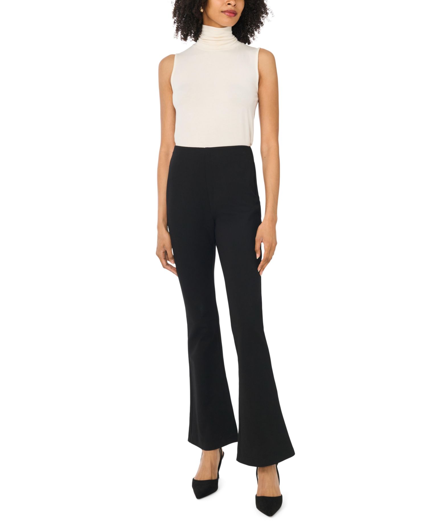 Women's Kick Pull-On High-Waist Flare Pants