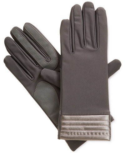 Isotoner Spandex SmarTouch® Gloves with Metallic Hem