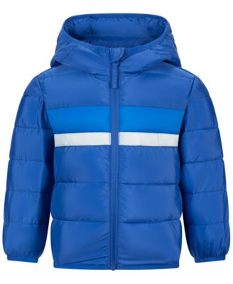 Toddler Boys' 2T-5T Long-Sleeve Stripe Inset Midweight Packable Jacket