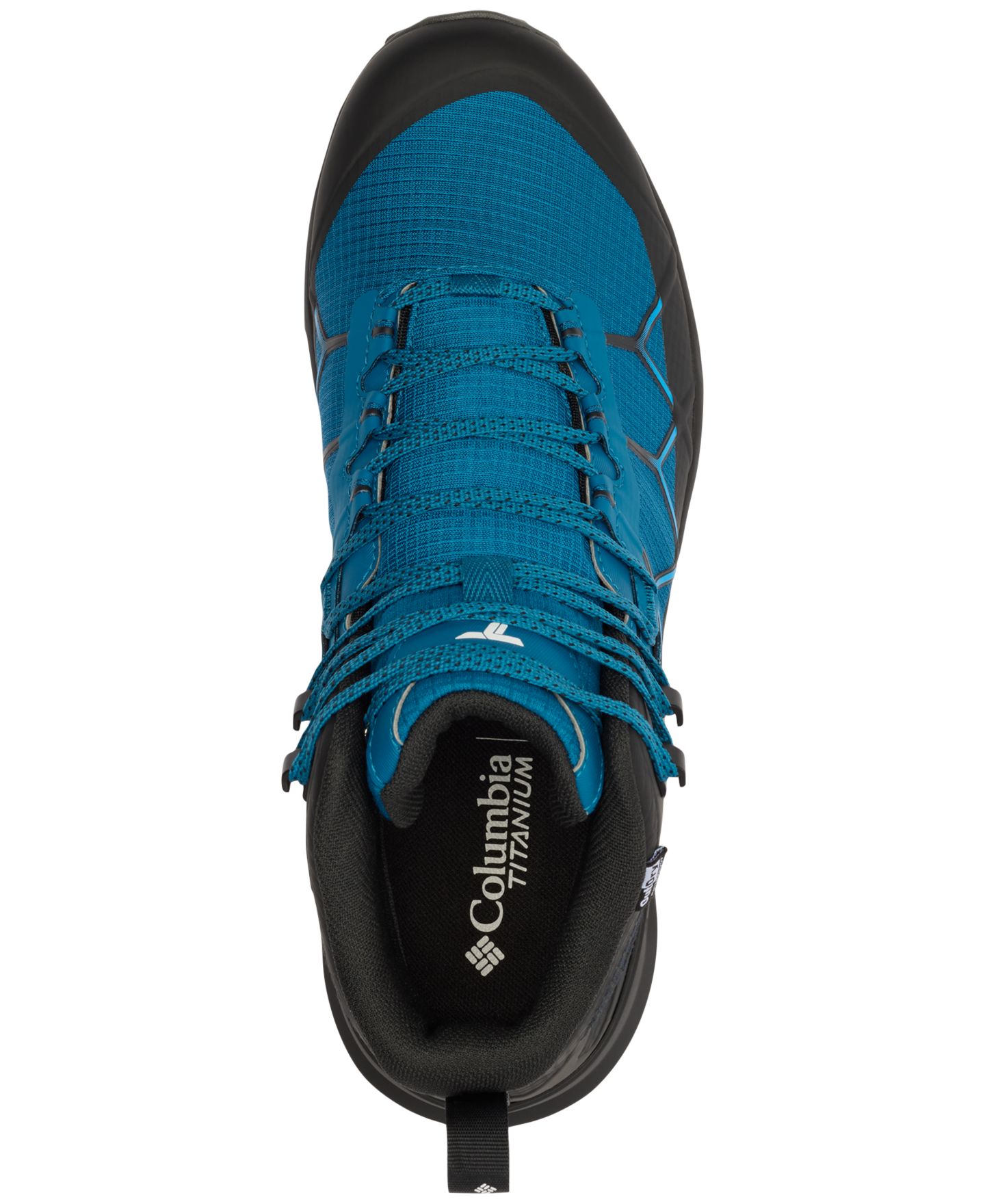 Мужские водонепроницаемые трекинговые ботинки Columbia Peakfreak Titanium OutDry Mid, цвет: Синий — фото 4