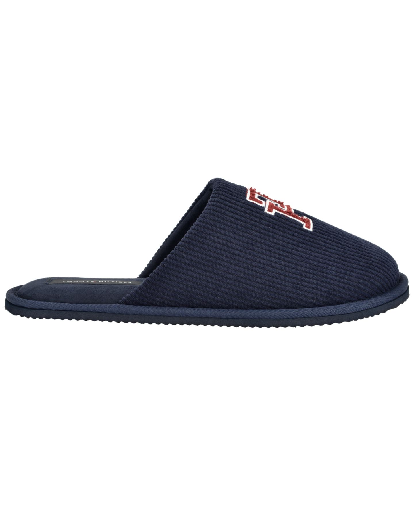 Мужские тапочки Tommy Hilfiger Recoup Cushioned Footbed Slide Slippers, цвет: Тёмный синий — фото 2