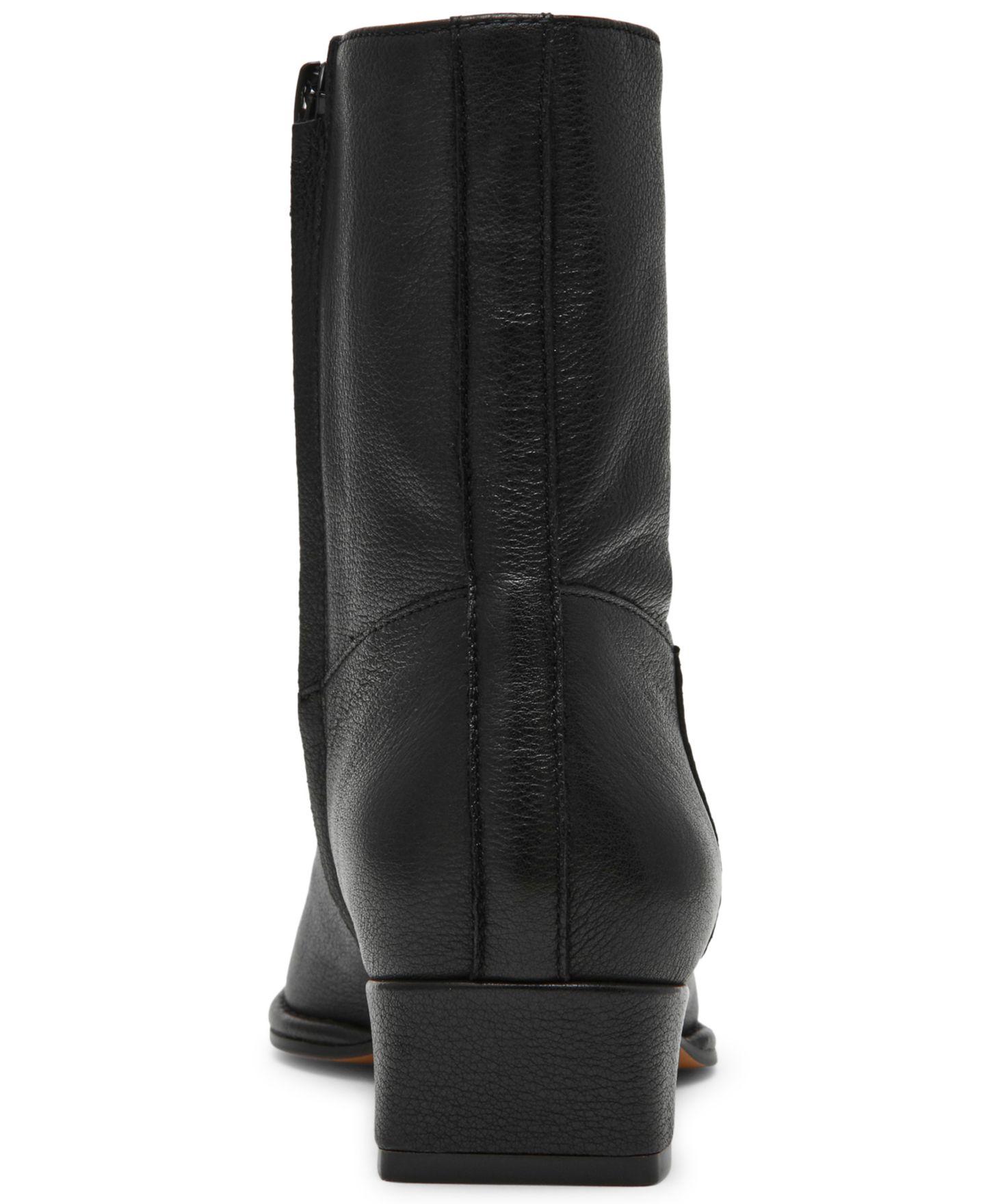 Женские ботинки Steve Madden Dorene Block Heel Ankle Booties, цвет: Чёрный кожаный — фото 3