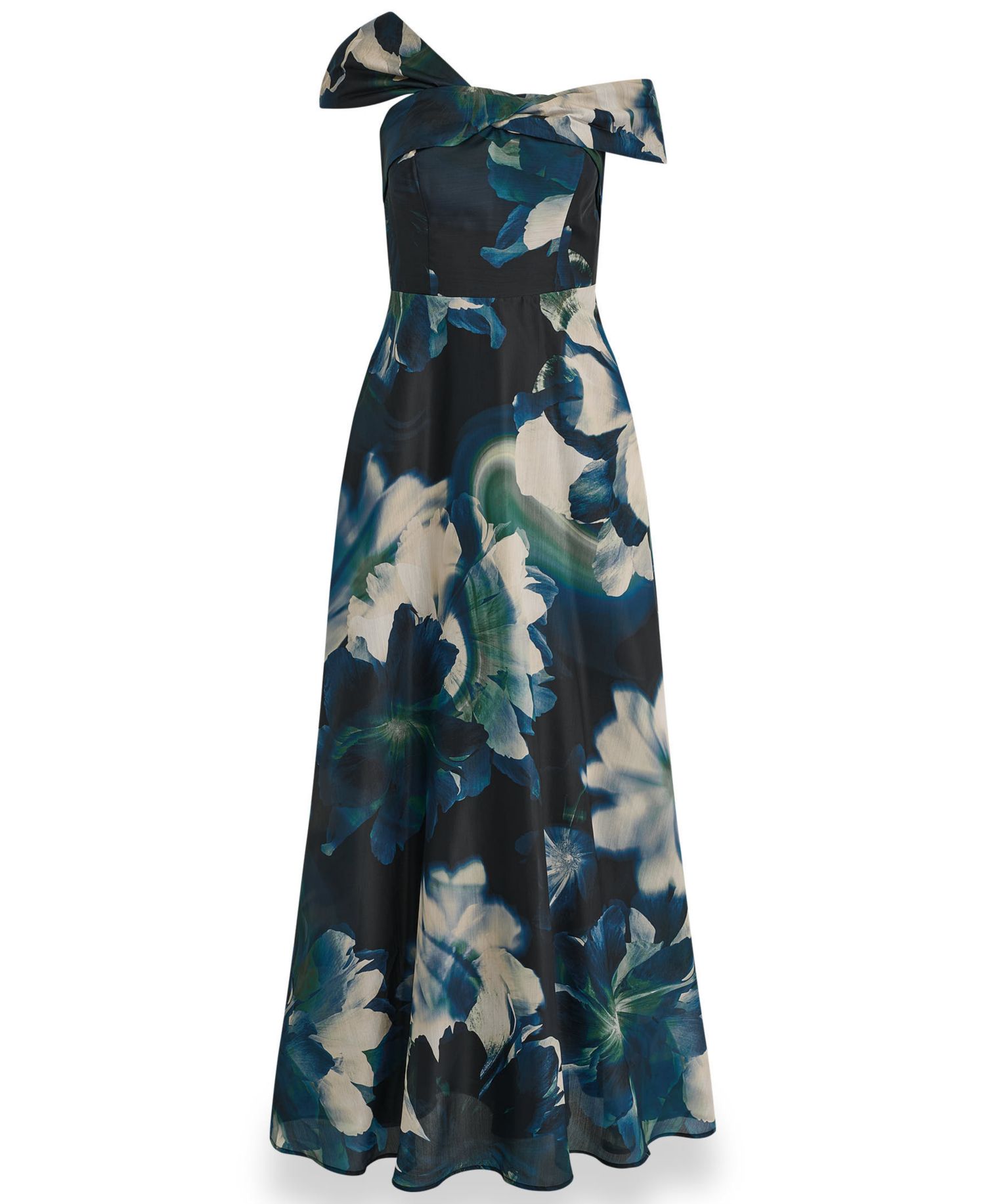 Women's Floral-Print Off-the-Shoulder Gown
