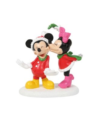 Mickey's Christmas Village Mickey's Christmas Kiss Figurine