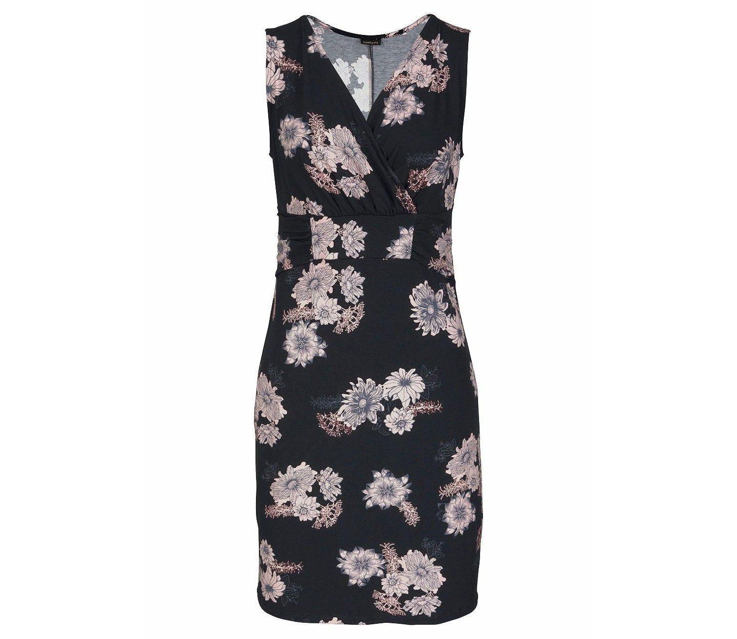 Women's Viscose Floral Print A-Line Short Dress