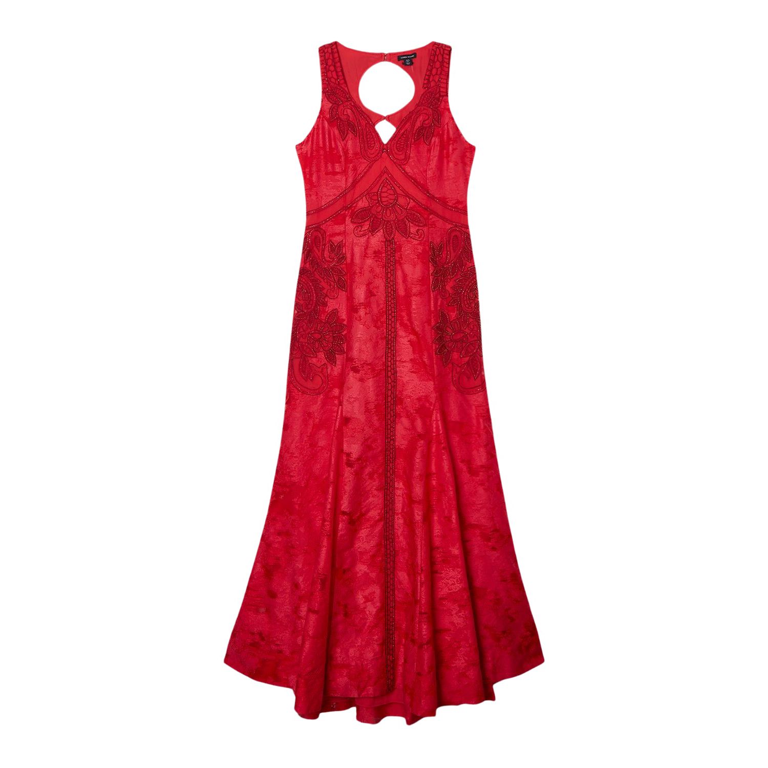 Women's Beaded Open Back Maxi Dress