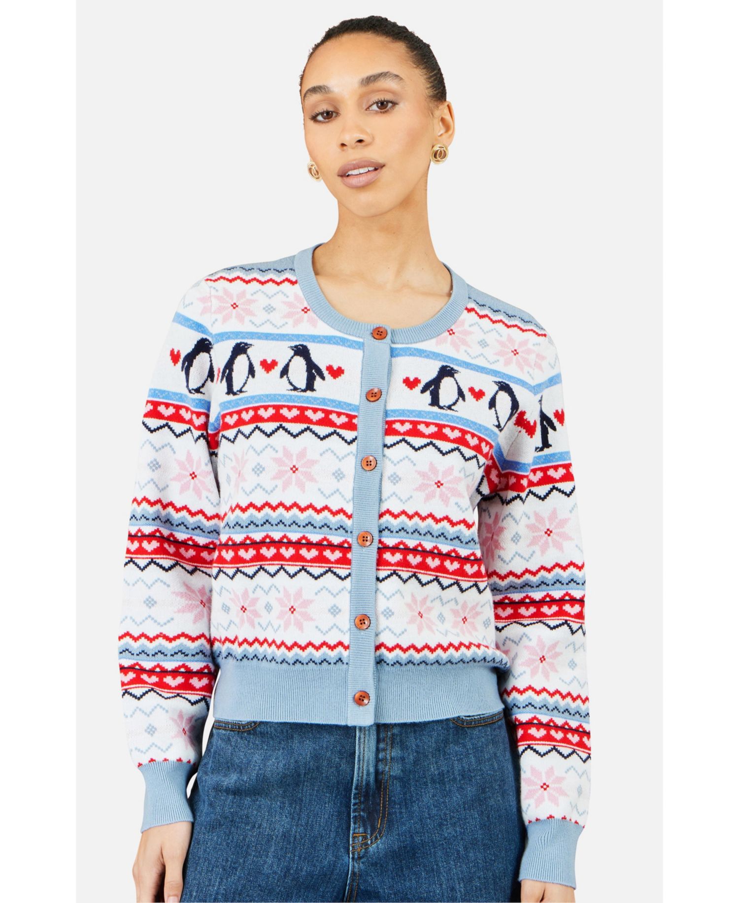 Women's Penguin Fair Isle Cardigan