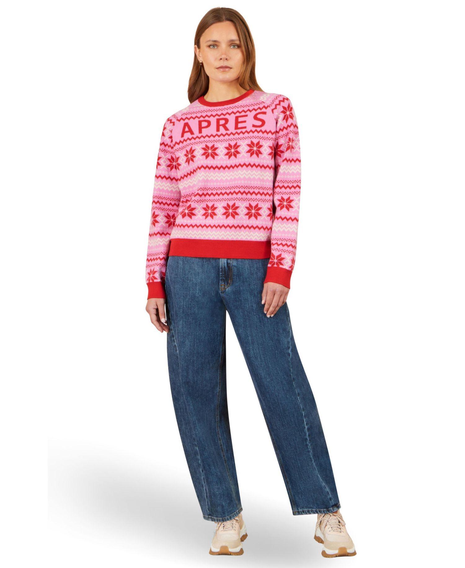 Women's Apres Intarsia Knit Fair Isle Sweater