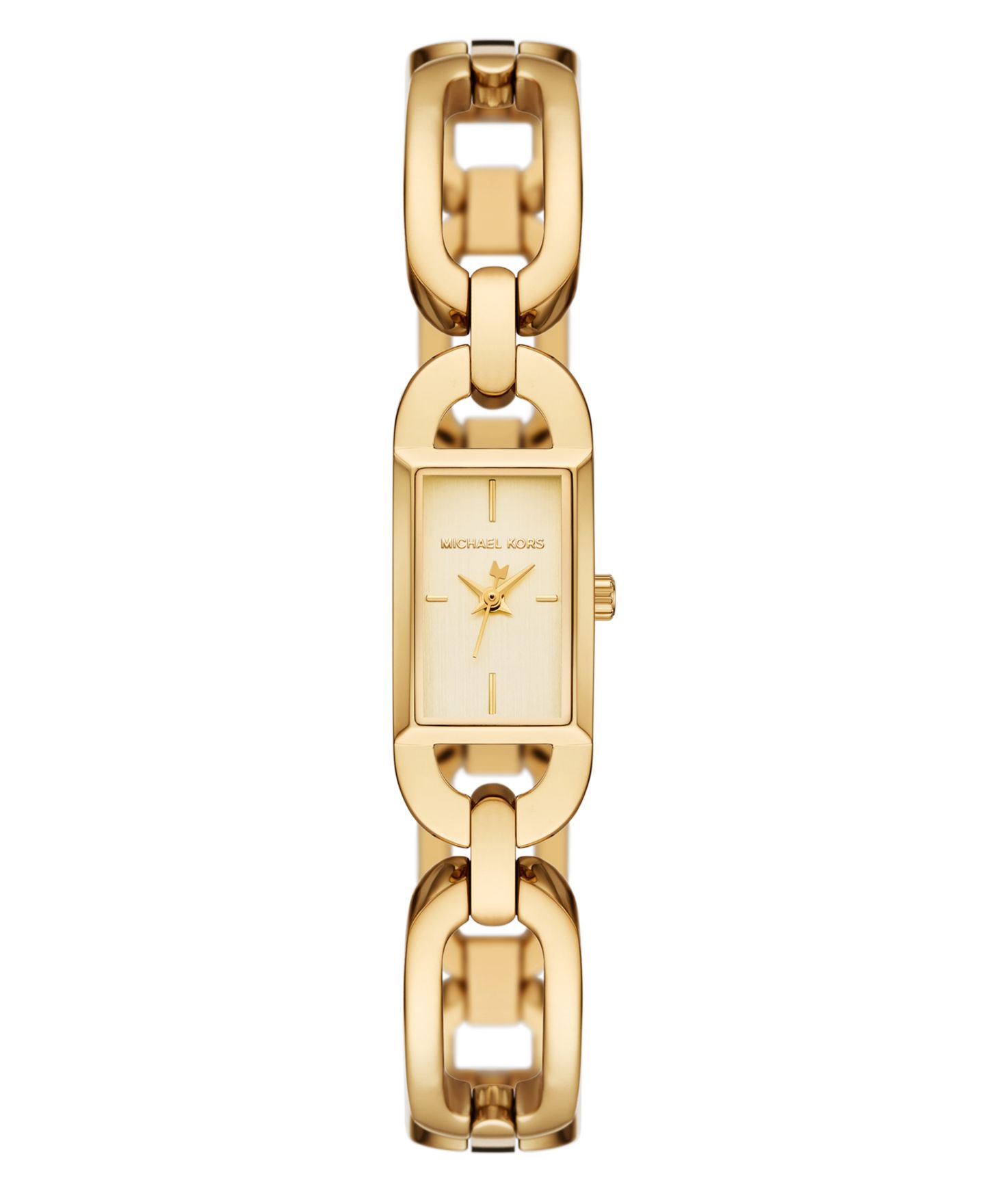 Женские часы Michael Kors MK Empire, три стрелки, золотистая нержавеющая сталь, 21 мм — фото 1