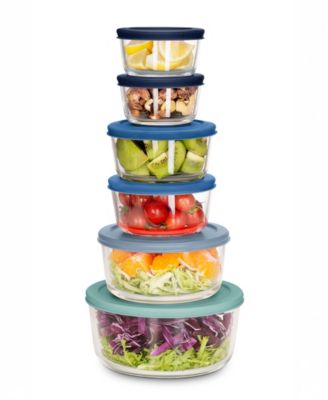 12-Piece Glass Food Storage Set