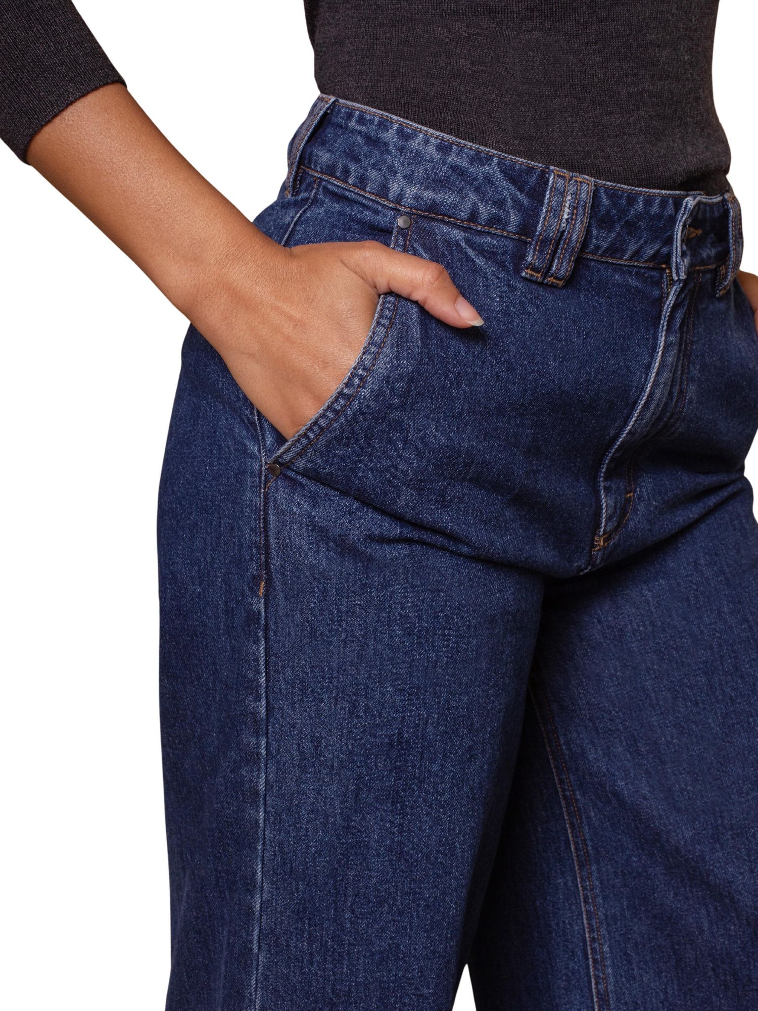 Women's Crop Wide Leg Trousers