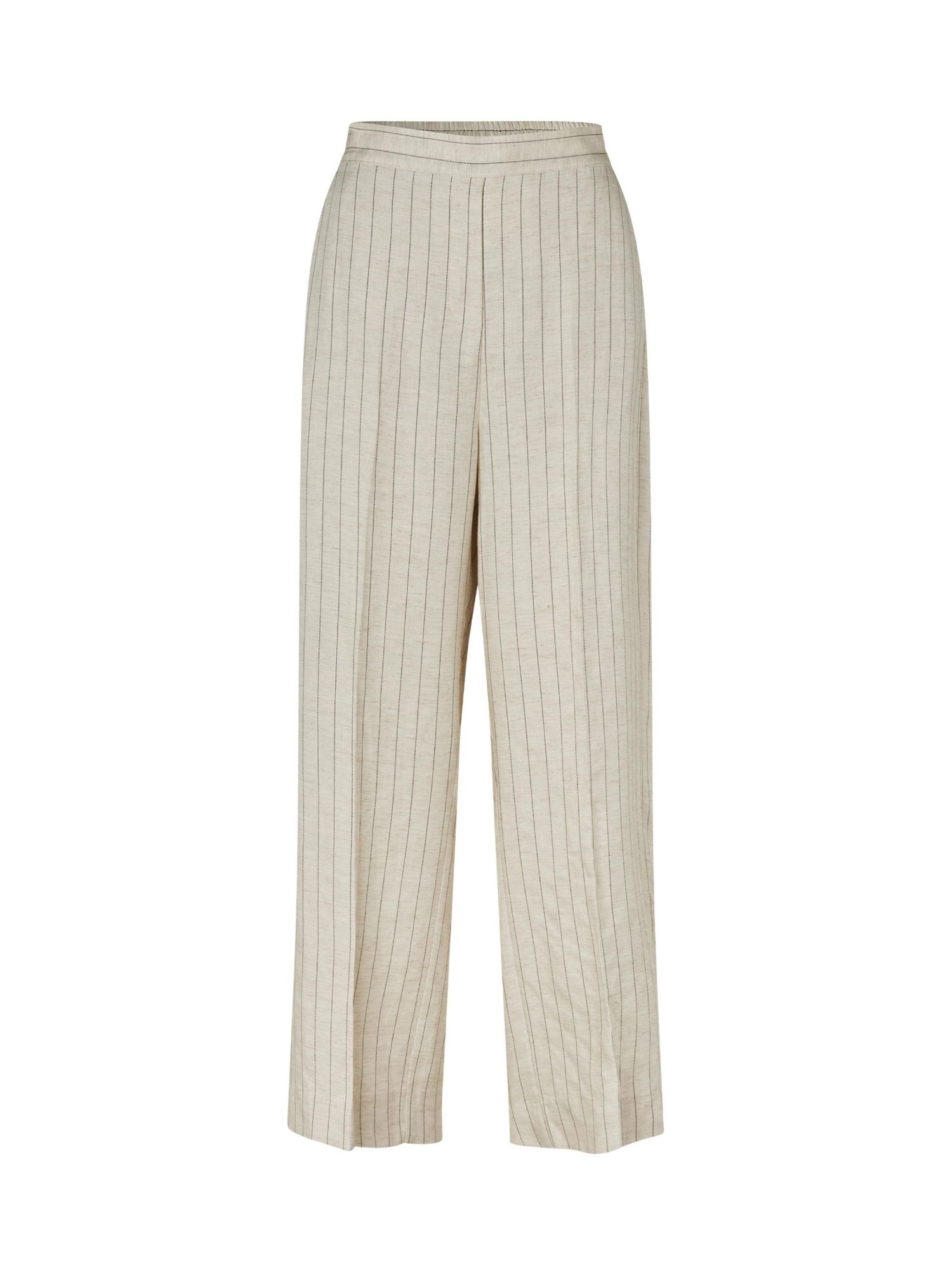Women's Mapippie Linen-Blend Pinstripe Wide-Leg Trousers
