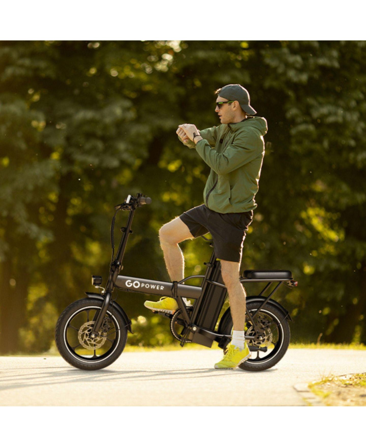 Детская игрушка GoPowerBike GoRay Folding Electric Bike 20mph Max Speed and 350W Motor — фото 4