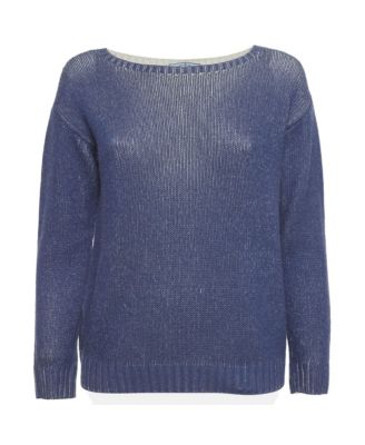Prada Women's Rib-Knit Boat-Neck Relaxed-Fit Sweater