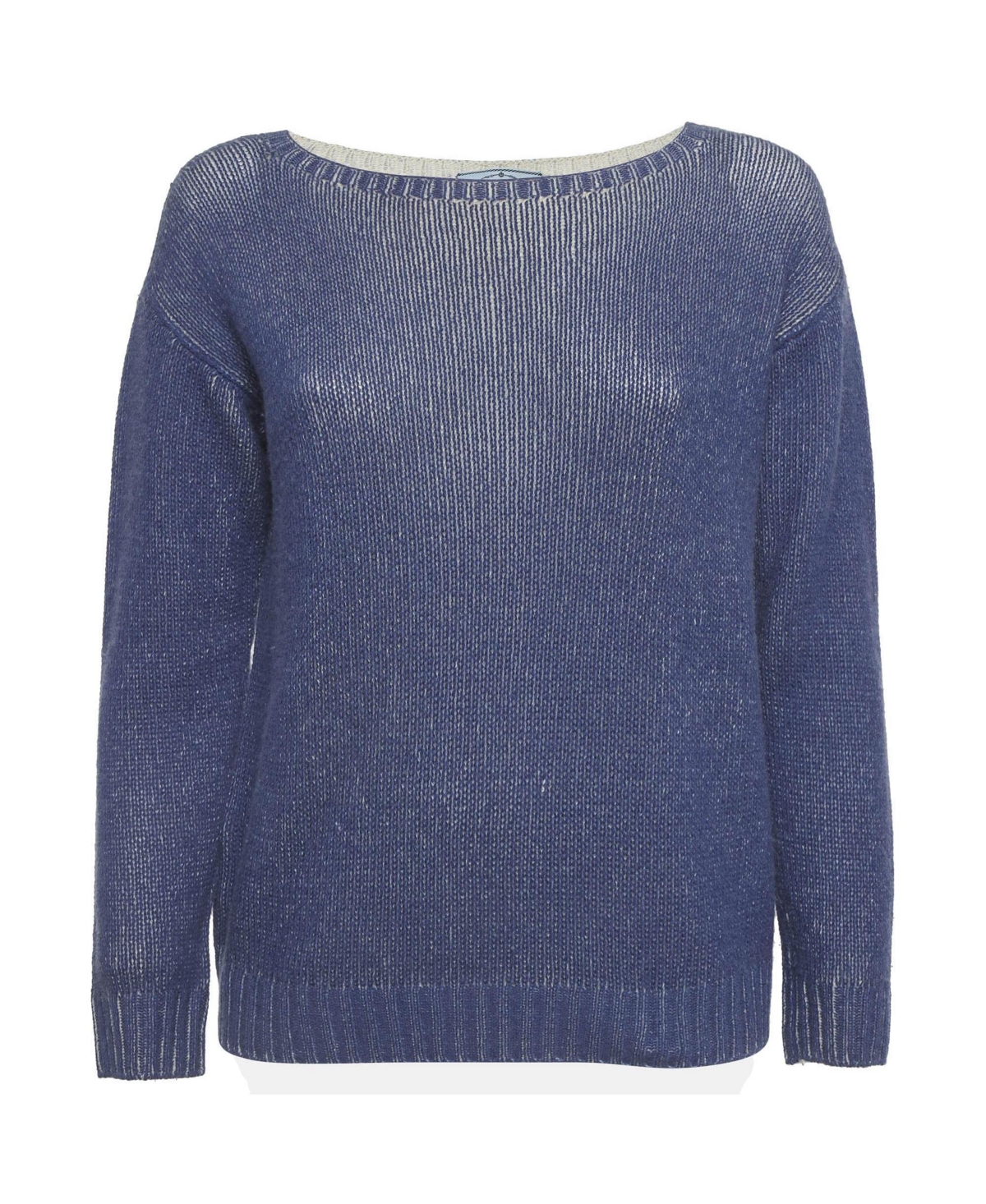 Prada Women's Rib-Knit Boat-Neck Relaxed-Fit Sweater
