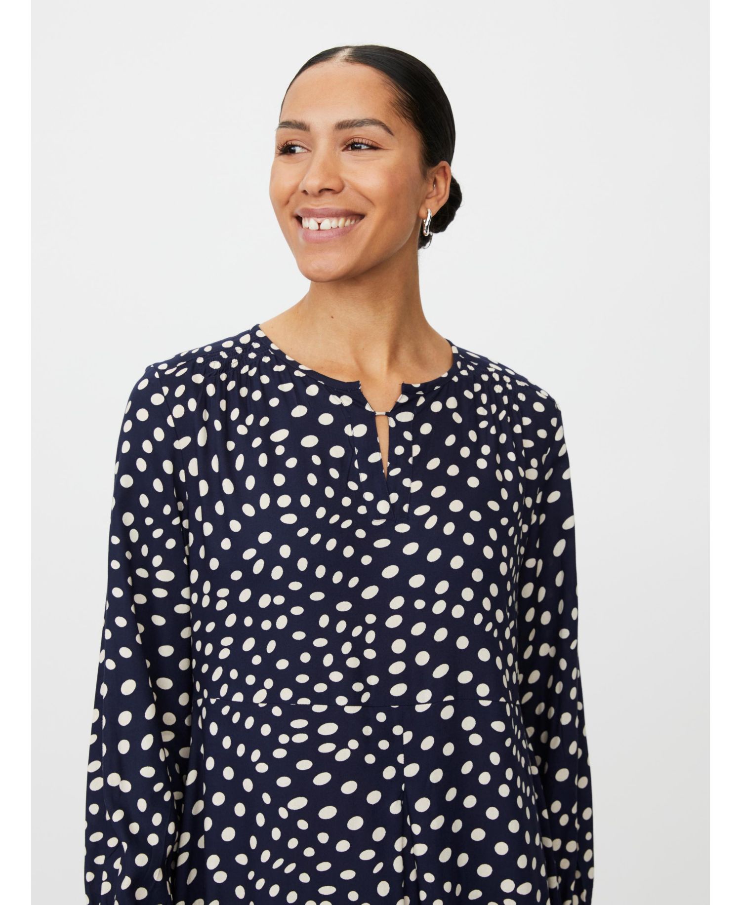 Women's MaNexora Polka Dot Midi Dress