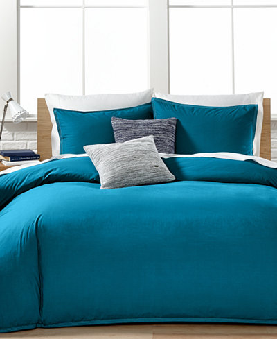 Lacoste Home Washed Blue Sapphire Bedding Collection