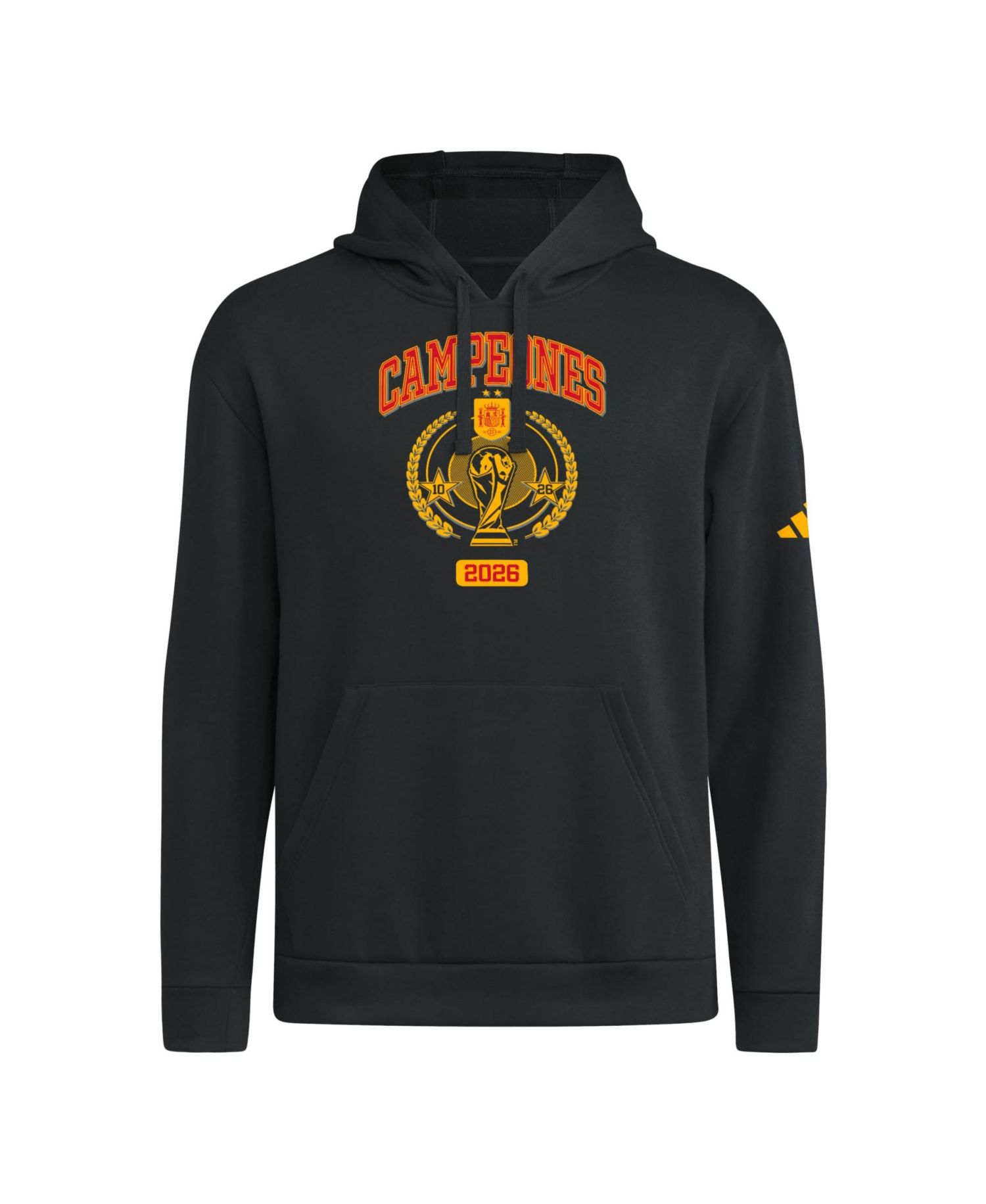 Men's Black Spain National Team 2026 FIFA World Cup Champions Trophy Hoodie