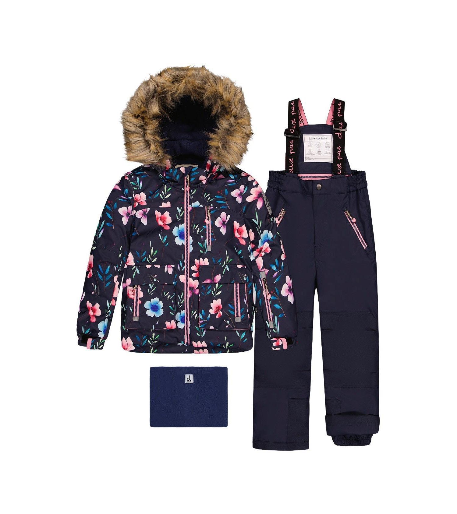 Little and Big Girl's (6-14) Two Piece Play Snowsuit