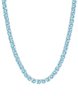 Blue Topaz (30 ct. t.w.) Necklace in Sterling Silver (Also available in Multistone)