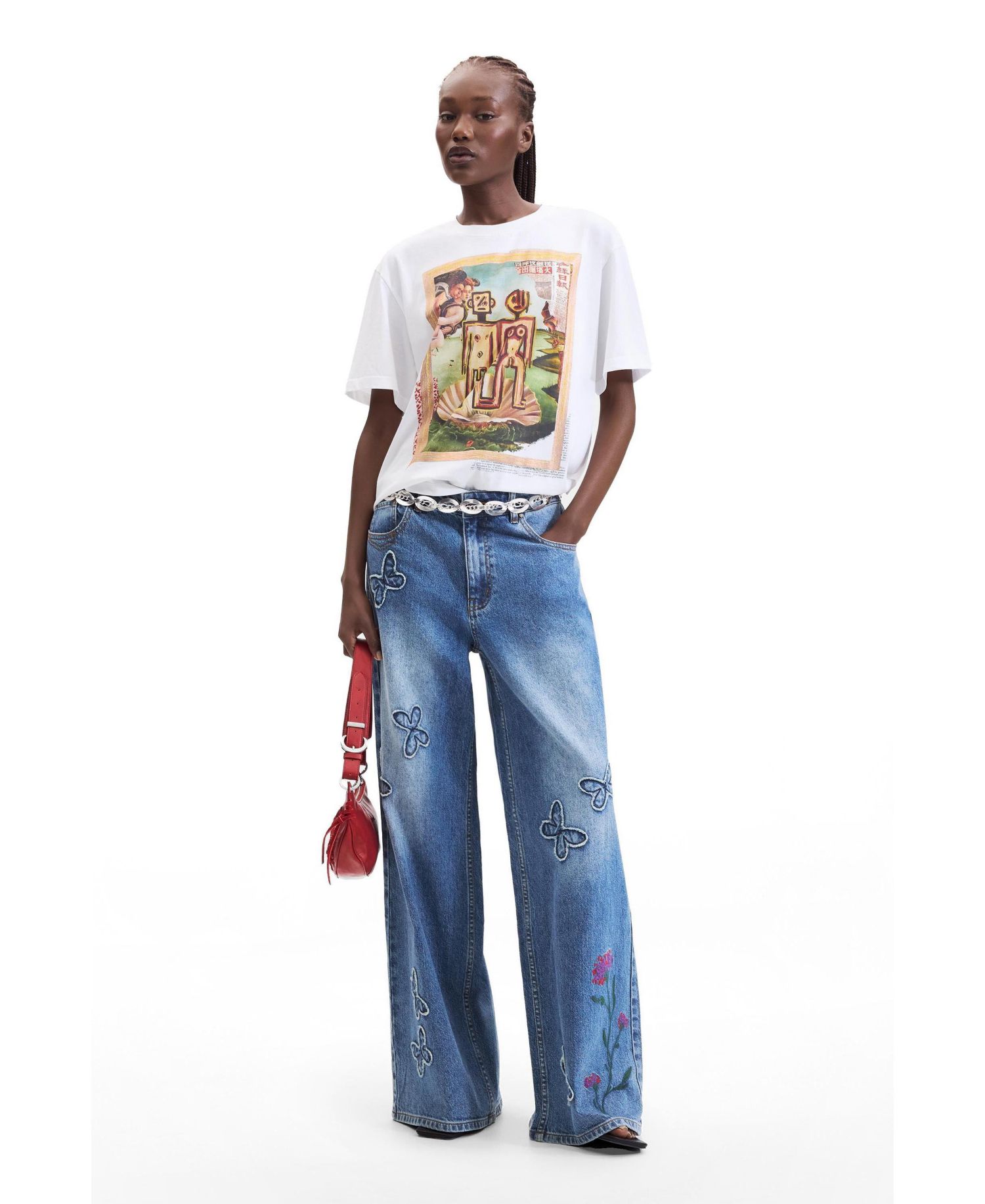 Women's Retro Graphic Cotton T-Shirt