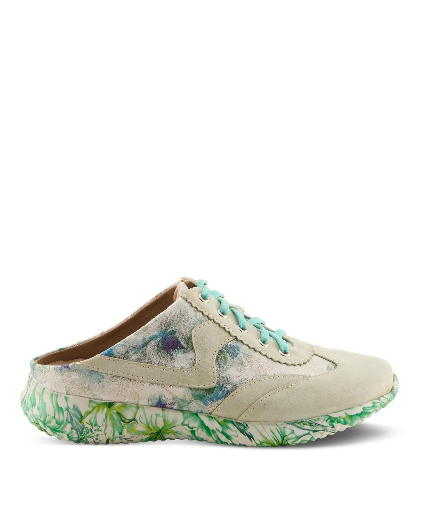 Женские сабо L'Artiste Stepinside Fashion Mule with Cushioned Insole, цвет: Мятный зелёный разноцветный — фото 5