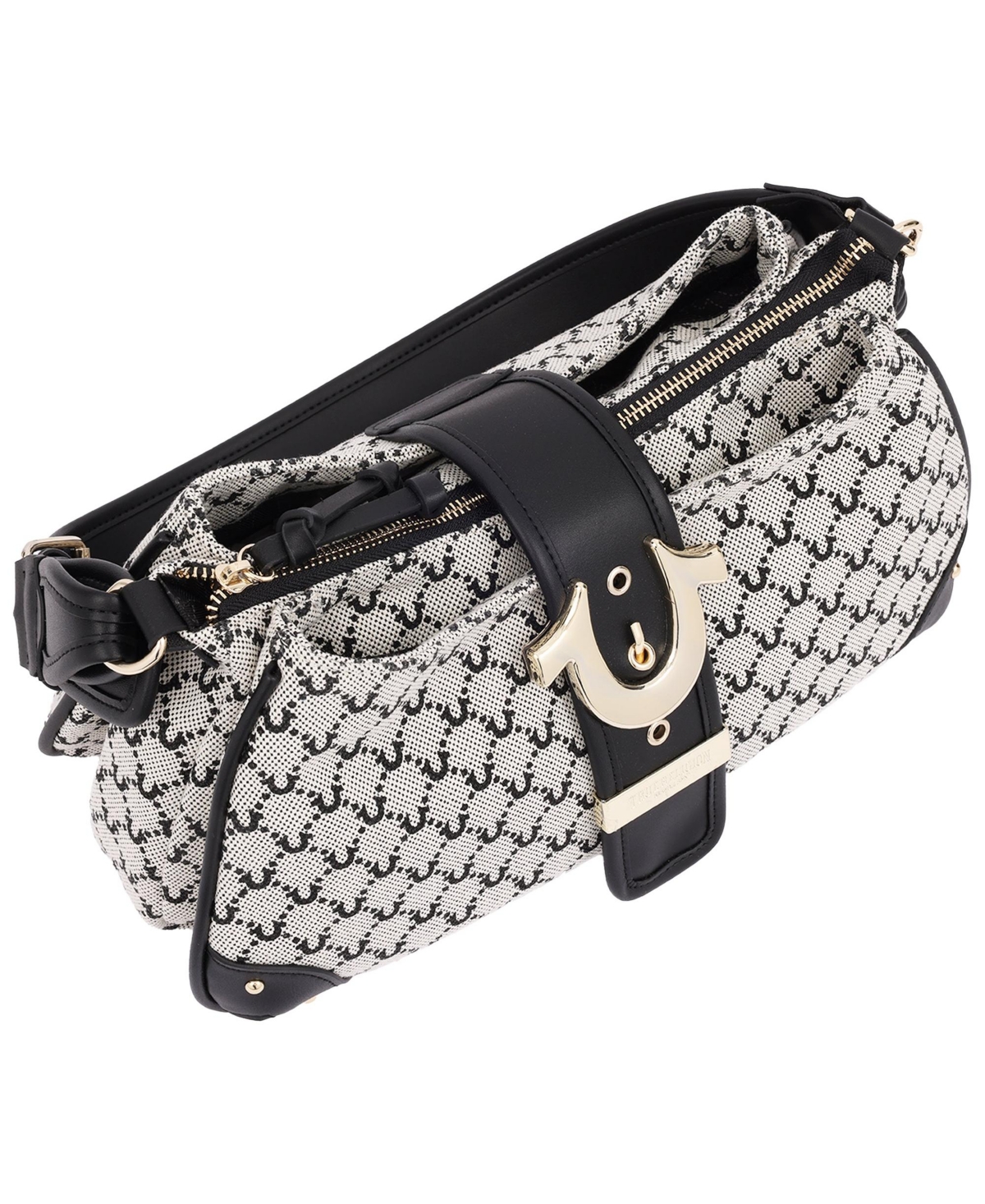 True Religion Multi-Strap Denim Shoulder Bag