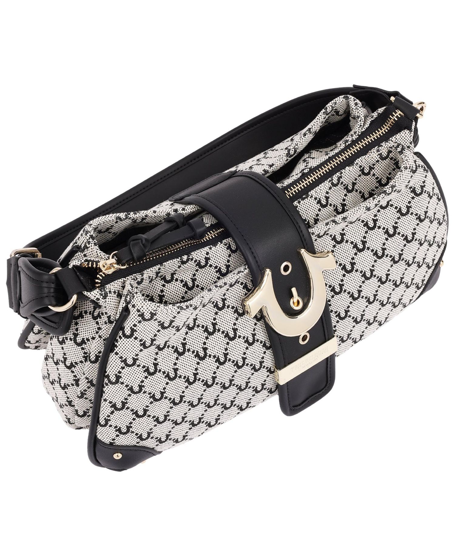 Multi-Strap Denim Shoulder Bag