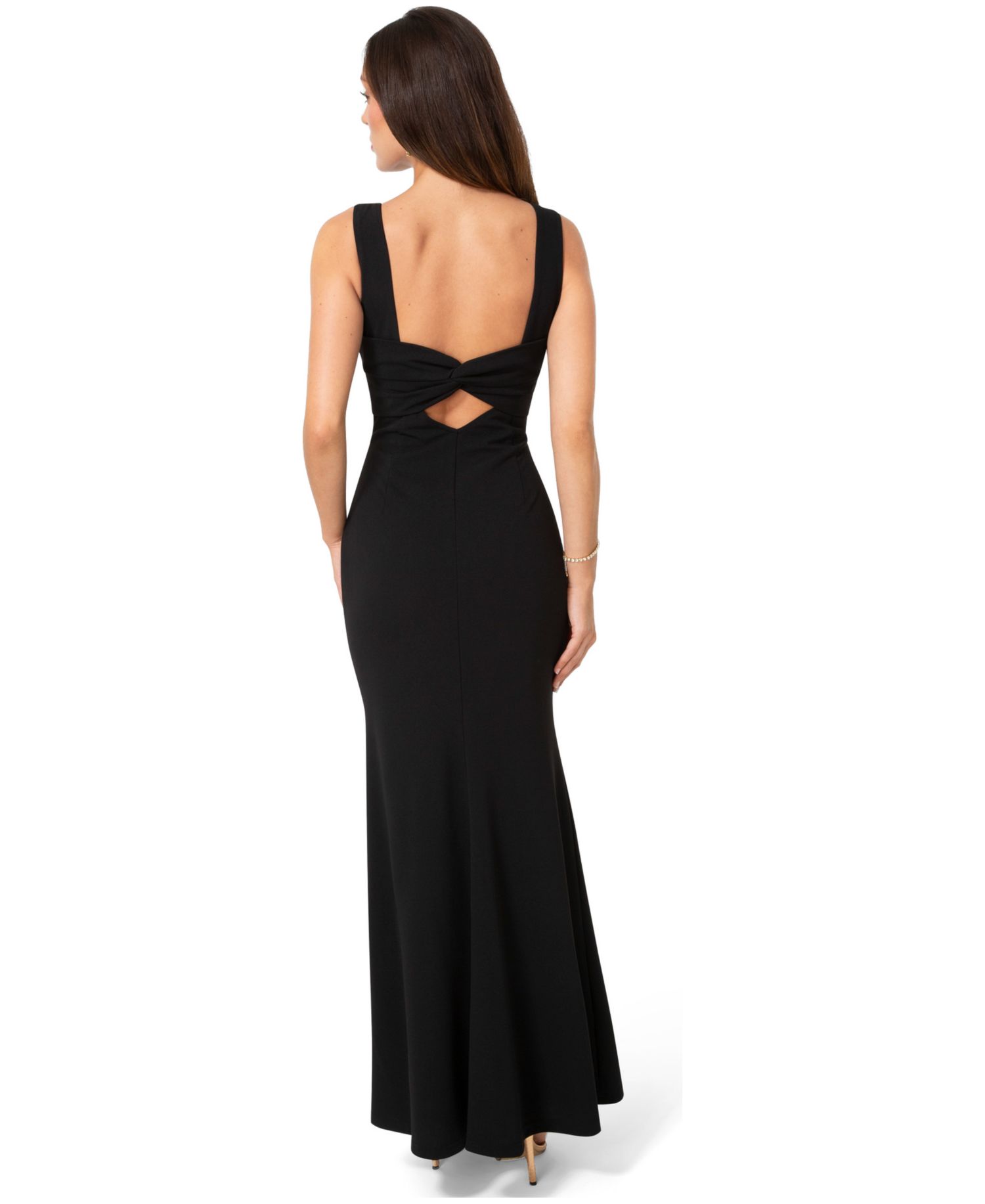 Women's Twist Back Boatneck Gown