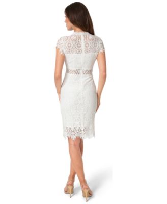Women's Ivory/Cream Lace Sheath Dresses