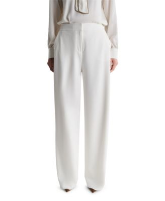 Women's High-Rise Pleated Wide-Leg Pants