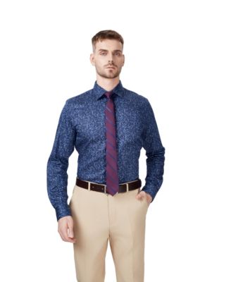 Men's Slim-Fit Remo Floral Dress Shirt