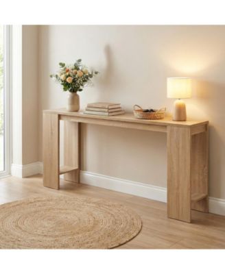71 Inches Long Console Table, Farmhouse Entryway Table ,Wooden Narrow Sofa Table