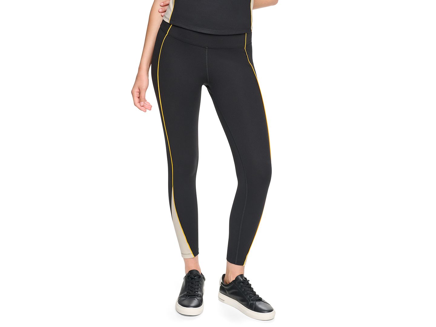 Бра Colorblock, V-образный вырез — DKNY Sport, цвет: Чёрный / Галечный — фото 6