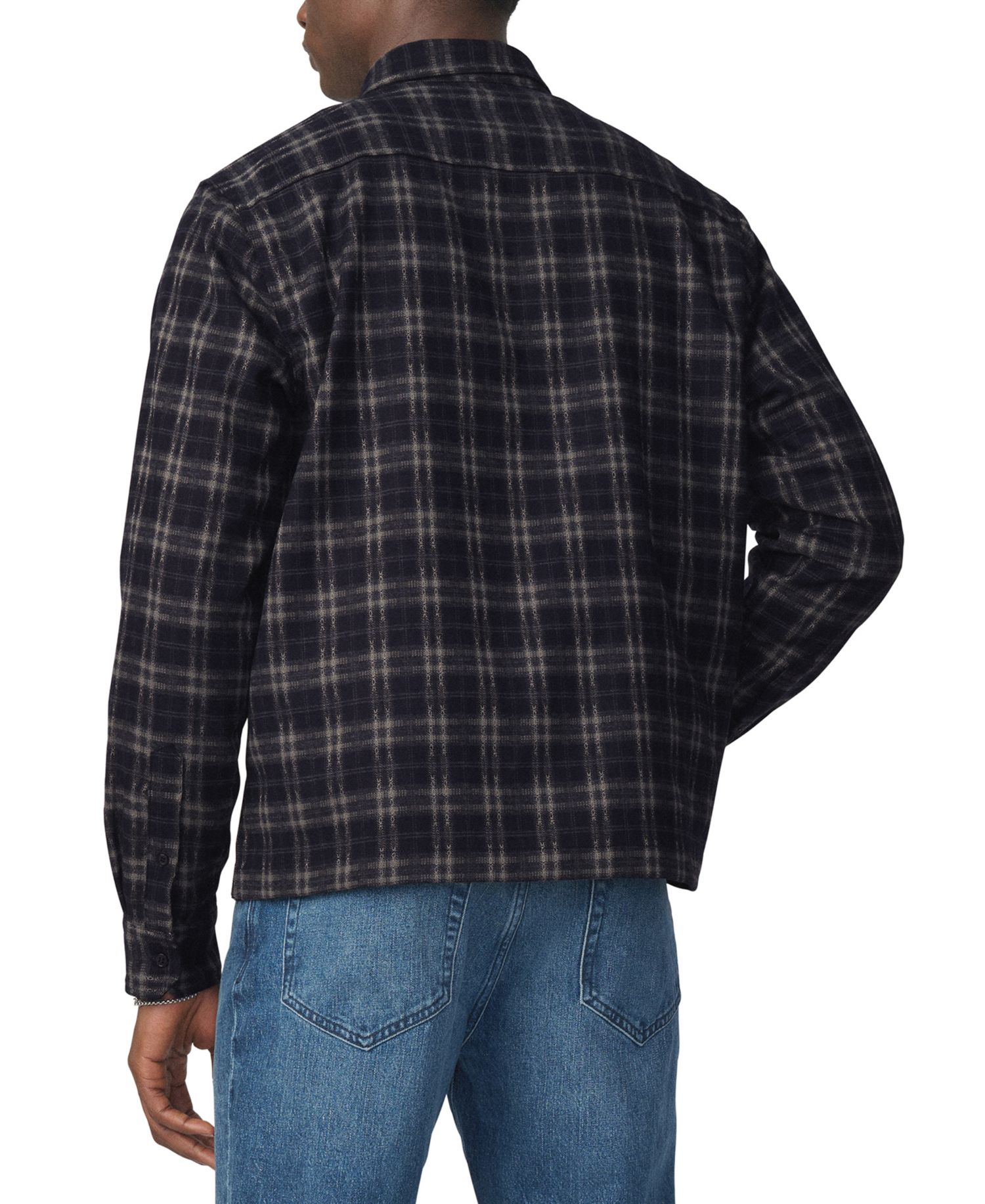 Men's Plaid Double Flap Pocket Shirt
