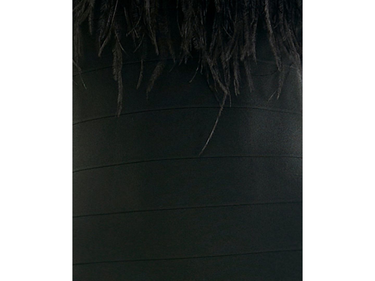 Женское платье SENI & CADE Juniors' Faux Feather-Trim Bandage Strapless Midi, цвет: Чёрный — фото 6